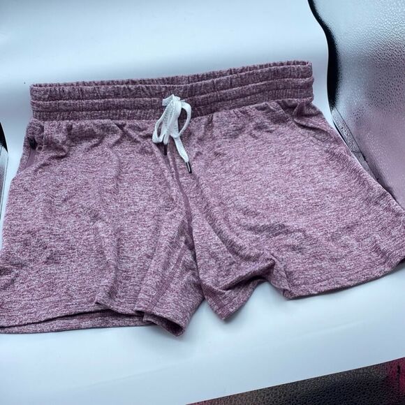 Pacific Trail Relaxed Athletic Shorts In Eggplant Heather Size Medium - Picture 5 of 9